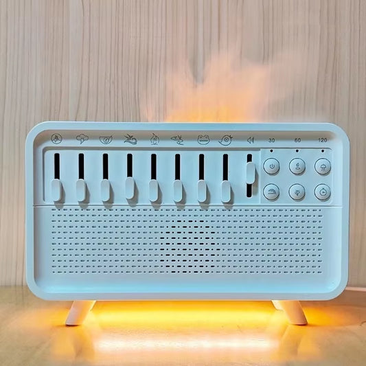 Wireless Aroma Essential Oil Diffuser and Humidifier with Led Light Air Humidifier White Noise Bluetooth Speaker for Home